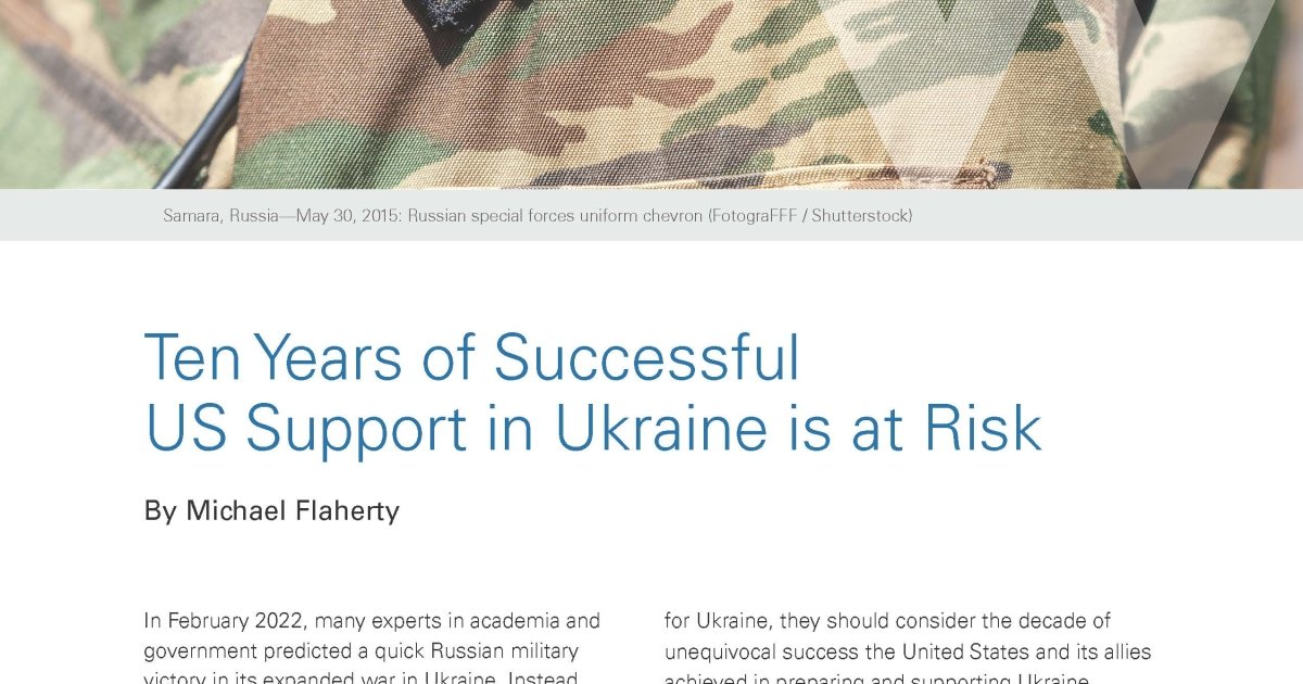 Kennan Cable No. 90: Ten Years Of Successful US Support In Ukraine Is ...